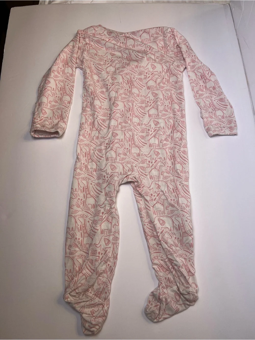 Magnetic Me Pink Elephant Modal Footie Pajama Size 3-6 months